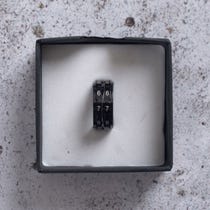 Reihenzähler Ring schwarz (Größe 8 / 18,2 mm)