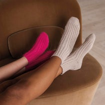 Haväng - Socken mit Zopfmuster